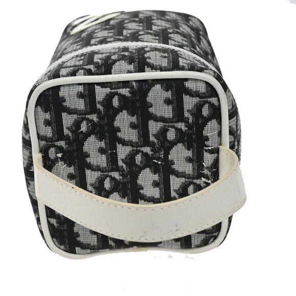 CHRISTIAN DIOR Trotter Pattern Hand Bag Coating Canvas Patent Leather - Picture 6 of 16